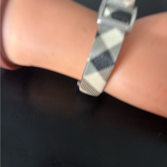 Burberry nova check watch logo timepiece unisex accessory plaid band jewelry main image 7